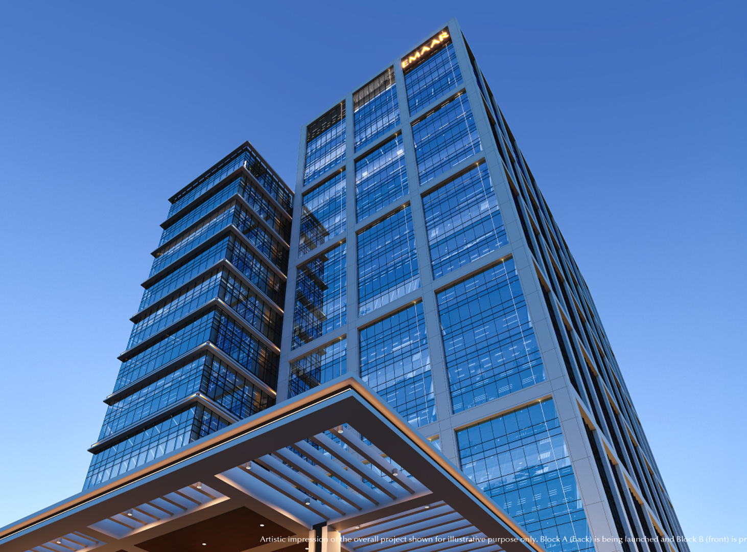 Emaar India Business Centre, Sector 61 Gurugram, Grade A office and retail spaces on Golf Course Extension Road